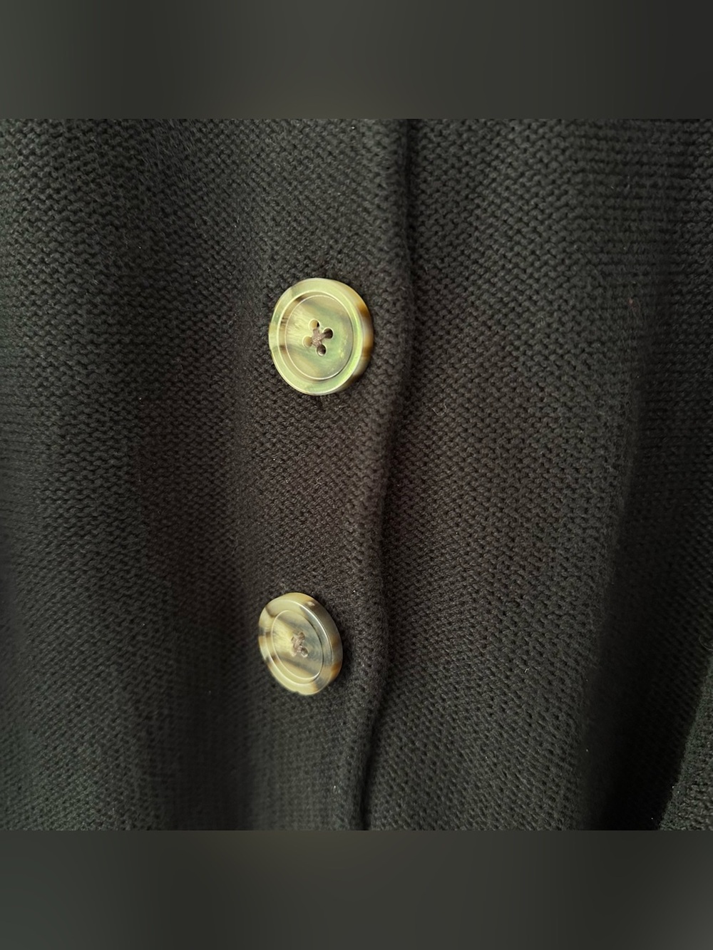 Quince 100% Organic Cotton Cropped Cardigan Sz L Black - Picture 10 of 14